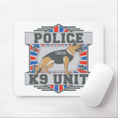 Tapis De Souris Berger allemand de police de l'unité K9 (Avec souris)