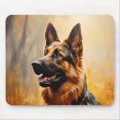 Tapis De Souris Berger allemand en automne (Devant)