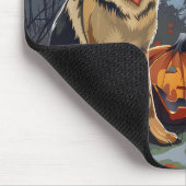 Tapis De Souris Berger allemand Halloween Éffrayant (Coin)