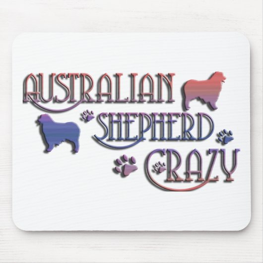 TAPIS DE SOURIS BERGER AUSTRALIEN FOU (Devant)