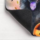 Tapis De Souris Berger Belge D'Halloween Avec Peur Citrouille (Coin)