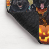 Tapis De Souris Berger belge Halloween Éffrayant (Coin)