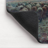 Tapis De Souris Bergère avec son troupeau, Jean-François Millet (Coin)