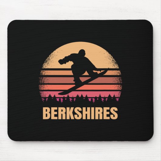 Tapis De Souris Berkshires Machusetts Snowboard Extérieur Mois 80 (Devant)