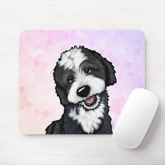 Tapis de souris Bernadoodle KiniArt (Avec souris)