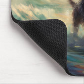 Tapis De Souris Bernedoodle Beach Surf Peinture (Coin)