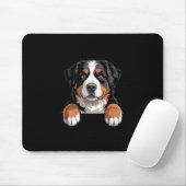 Tapis De Souris Bernese Mountain Dog Funny Peeking Cket Berner Pup (Avec souris)