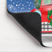 Tapis De Souris Bernois Mountain Dog Conduite Voiture En Neige Noë (Coin)