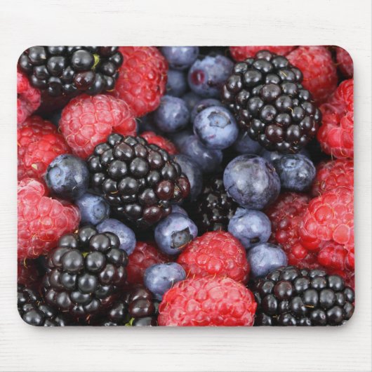 Tapis De Souris Berries d'été Mousepad (Devant)