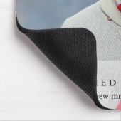 Tapis De Souris Berries d'hiver mariées et joyeuses photo Mousepad (Coin)