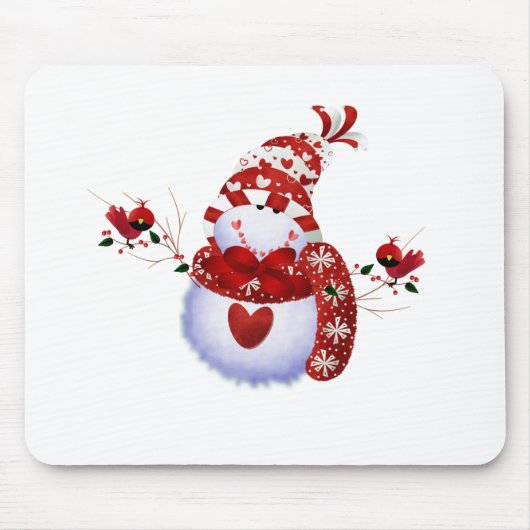 Tapis De Souris Berry Cute Snowman (Devant)