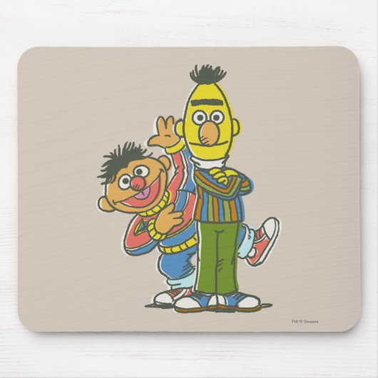 Tapis De Souris Bert et Ernie Style Classique (Devant)