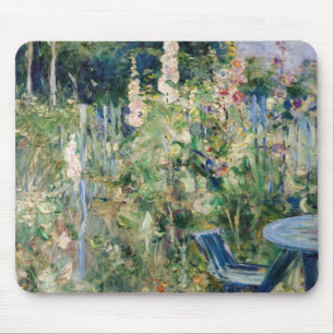 Tapis De Souris Berthe Morisot - Roses Trémières / Althées