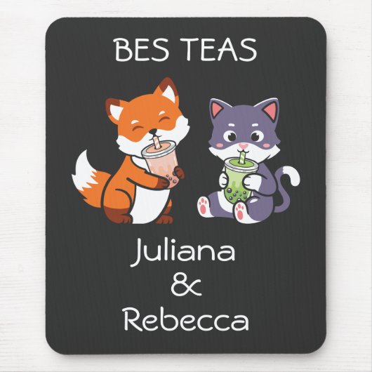 Tapis de souris Bes Teas Boba Bubble Tea (Devant)