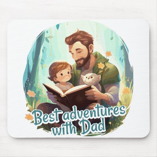 Tapis De Souris Best adventures with Dad (Devant)