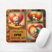 Tapis De Souris Best Cat Mom Art ou photo (Avec souris)