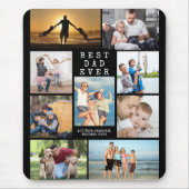 Tapis De Souris BEST DAD EVER Photo Collage Personnalisé (Devant)