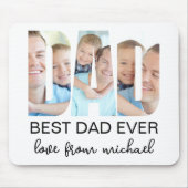 Tapis De Souris Best Dad Ever Photo Letter (Devant)