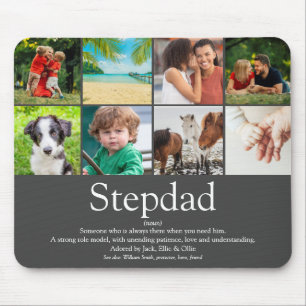 Tapis De Souris Best Stepdad Stepfather Citation photo Collage
