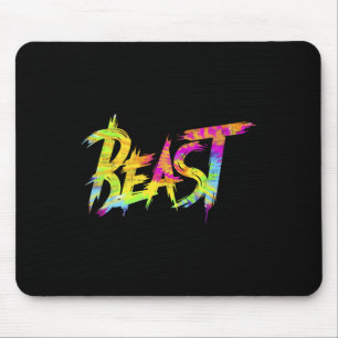 Tapis De Souris Bête de gym Bodybuilding Workout Humour Tie Dye Pe