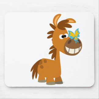 Tapis De Souris Beurre de Cartoon Papine à Papillon Pony Mousepad