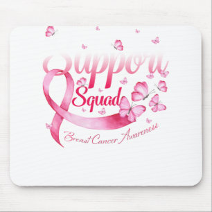 Tapis De Souris Beurre rose Guerrier Soutien Squad Cancer du sein