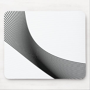Tapis De Souris Bézier Curves - Black on White