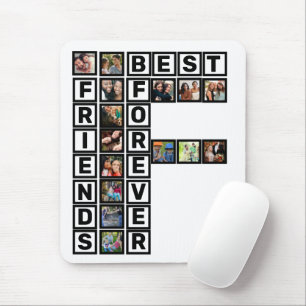 Tapis De Souris BFF Best Friends Forever 15 Photo Collage Modèle