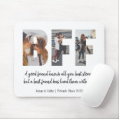 Tapis De Souris BFF moderne meilleur ami pour toujours mignon phot (Avec souris)