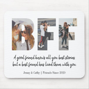 Tapis De Souris BFF moderne meilleur ami pour toujours mignon phot