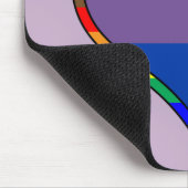 Tapis De Souris Bi Pride Coeur (Coin)