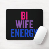 Tapis De Souris Bi Wife Energy Bisexual Pride (Avec souris)