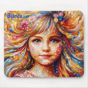 Tapis De Souris BIANCA ~ Joyeux Anniversaire ~ Sequin Girl ~