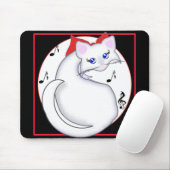 Tapis De Souris Bianca Toon Kitty Music Mousepad (Avec souris)