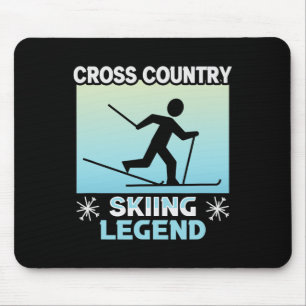 Tapis De Souris Biathlon Cross Country Skiing Legend Cross Country