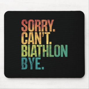 Tapis De Souris Biathlon Sport hivernal Ski Riffle tir Biath