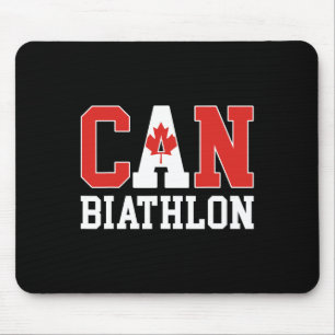 Tapis De Souris Biathloniste du drapeau du Canada - Biathlon canad