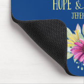 Tapis De Souris Bible chrétienne Verse Typographie Florale (Coin)