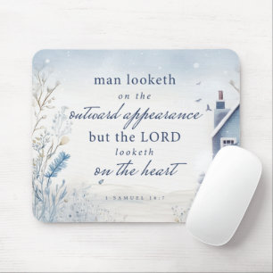 Tapis De Souris Bible Verse 1 Samuel 16:7 Aquarelle