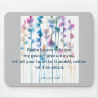 Bible verse confort fleurs vives couleur eau