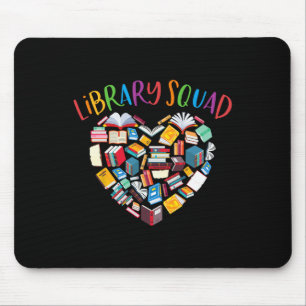 Tapis De Souris Bibliothécaire de l'équipe de la bibliothèque Bouq