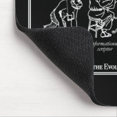 Tapis De Souris Bibliothécaire en évolution Mousepad - noir (Coin)