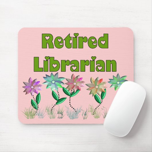 Tapis De Souris Bibliothécaire retraité "sensation de ressort " (Avec souris)