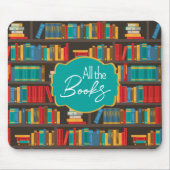 Tapis De Souris Bibliothèque Lecture amour (Devant)