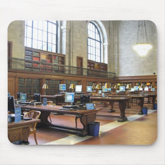 Tapis De Souris Bibliothèque publique Mousepad de NY (Devant)