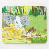 Tapis De Souris Biche et faon (Devant)