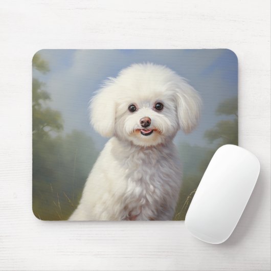 Tapis De Souris Bichon Frisé (Avec souris)