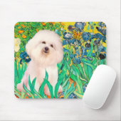 Tapis De Souris Bichon Frise 4 - Irises (Avec souris)