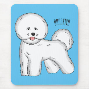 Tapis De Souris Bichon frise dog dessin animé