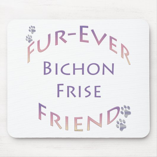 Tapis De Souris Bichon Frise Furever (Devant)